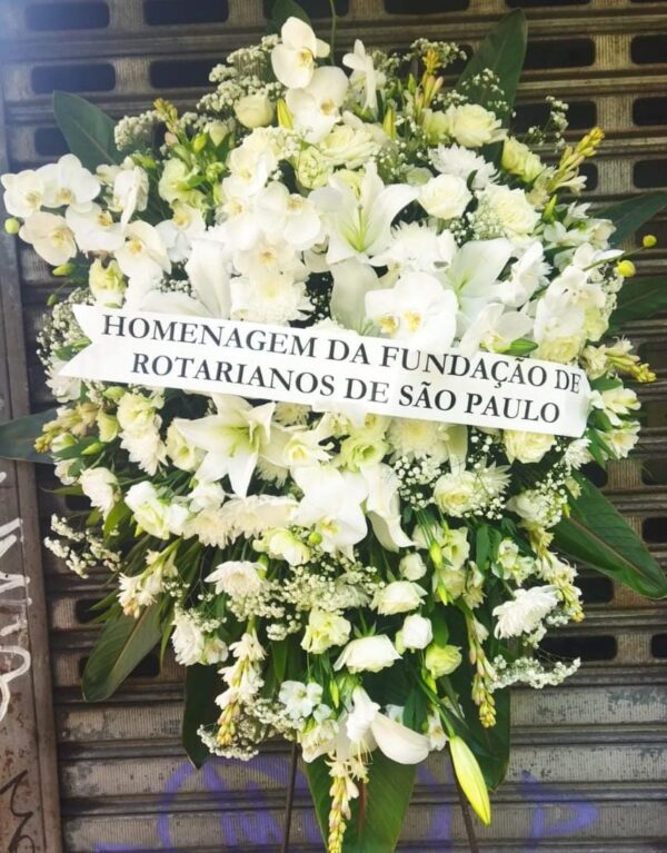 Coroa de Flores Branca Nobre