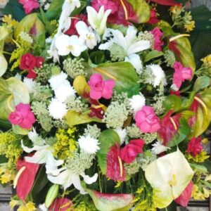 Coroa de Flores Coloridas Flores Nobre